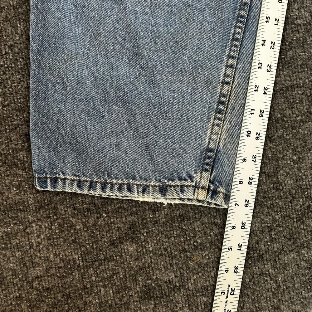 Levi's Jeans Mens 42x30 560 Comfort Fit Loose Tapered Light Wash Blue Denim
